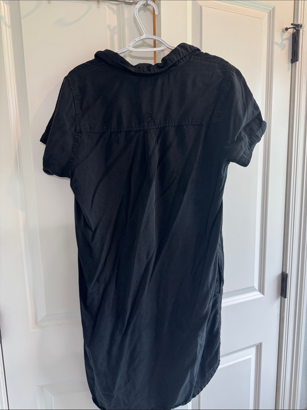 Magellan Outdoors Black Polo-Style Midi Shirt Dress - Picture 3 of 3